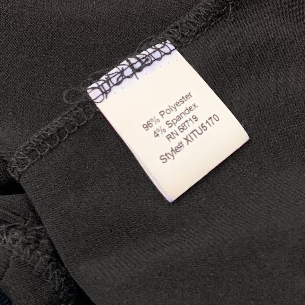 NY Collection One Shoulder Top Size Medium Black Whimsigoth Party Avant Garde - Picture 7 of 7